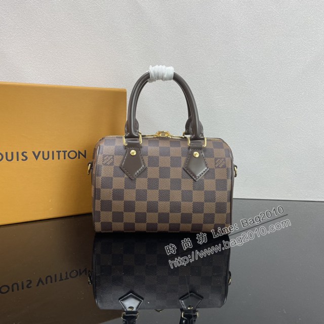 Lv路易威登2023專櫃新款Speedy Bandoulière20手袋 LV棋盤格手提肩背女包 ydh5158